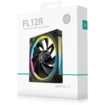 Ventoinha DeepCool FL12R 120mm PWM ARGB Gen2 2150rpm Baixo Ruído Preta - Image 2