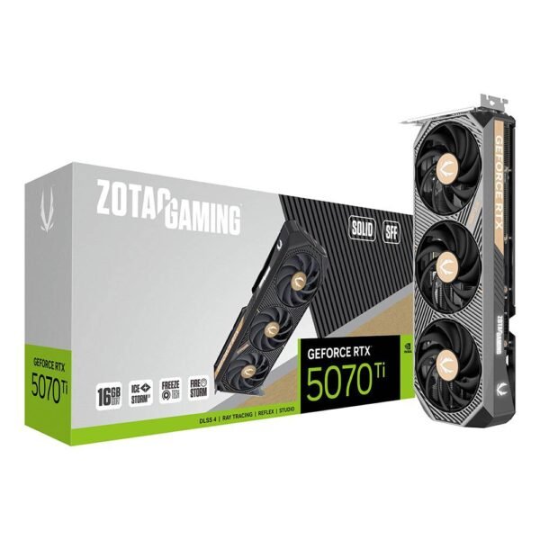 Placa Gráfica Zotac Gaming NVIDIA GeForce RTX 5070 Ti "Blackwell" Solid SFF 16G GDDR7 DLSS4