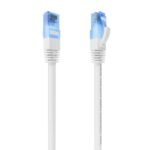 Cabo de rede Cat.6 RJ45 UTP AWG26 CCA, branco, 25 cm