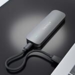 Caixa externa M.2 (NGFF) SATA para USB 3.1 Gen1, cinza - Image 6