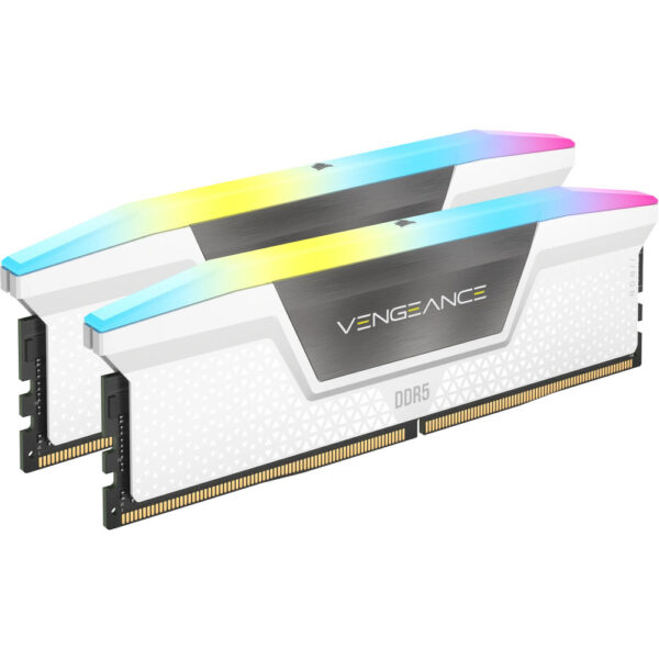 Memória Corsair Vengeance RGB White 32GB (2x16GB) DDR5 6000MHz