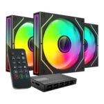 Ventoinha 120mm Mars Gaming MF-3DPROKIT PWM ARGB Preta (Pack3) Kit + Controlador - Image 2
