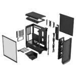 Caixa Extended-ATX Fractal Design Meshify 3 Preta Tempered Glass Light Tint - Image 2