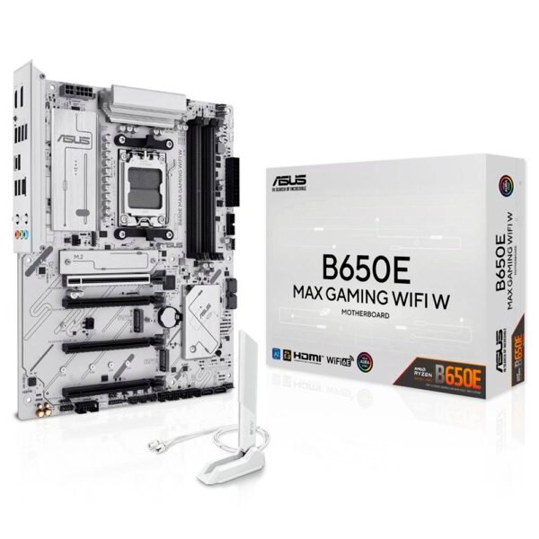 Motherboard ATX Asus B650E Max Gaming WiFi White SktAM5