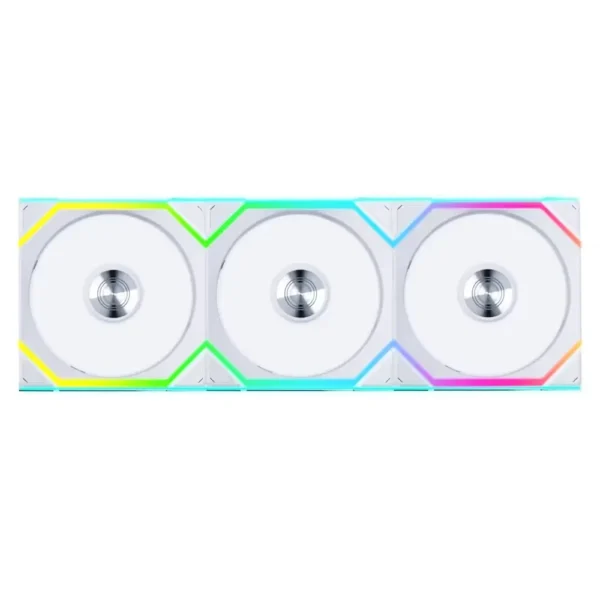 Ventoinha 120mm Lian Li Uni Fan SL120 Wireless RGB Reverse Blade 4 Pinos PWM Branca (Pack 3)