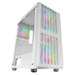 Caixa ATX Mars Gaming MC-VAULT ARGB Tempered Glass Branca