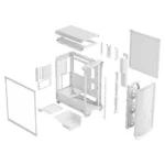 Caixa Extended-ATX Fractal Design Meshify 3 Branca RGB Tempered Glass Clear Tint - Image 7