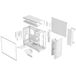Caixa Extended-ATX Fractal Design Meshify 3 XL Branca RGB Tempered Glass Clear Tint - Image 9