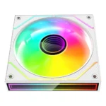 Ventoinha 120mm Mars Gaming MF-3DPROX2R 1600RPM Reversed Infinity Mirror ARGB 3 Pinos Branca (Pack 2) - Image 4