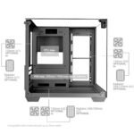 Caixa Micro-ATX Mars Gaming MC-VISIONM Compact Gaming Tempered Glass Preta - Image 2