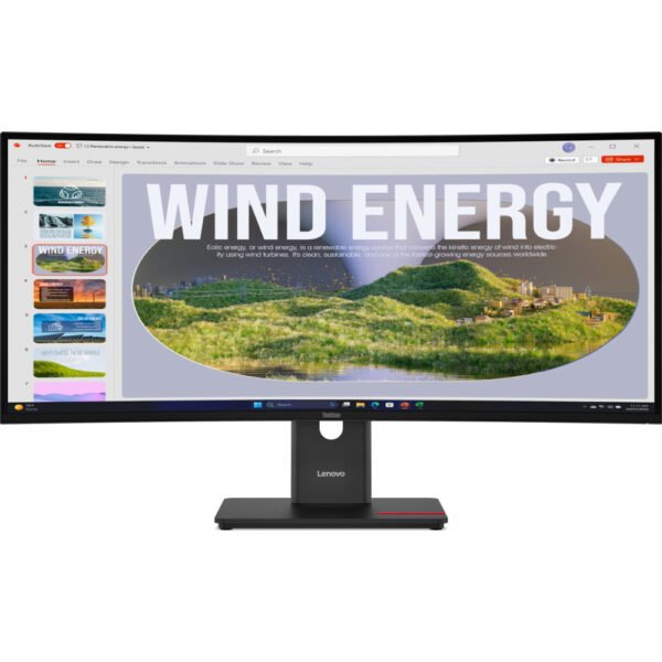 Monitor Curvo Lenovo ThinkVision T34WD-40 LED 34" WQHD VA 120Hz Preto