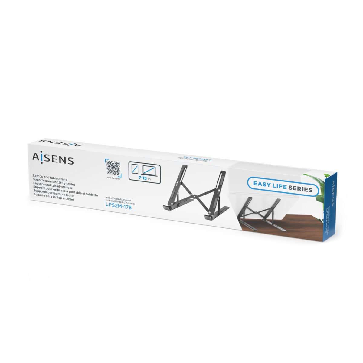 Suporte Portátil e Tablet Aisens Ajustável Cinza - Image 4
