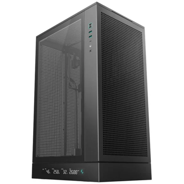 Caixa DeepCool CH270 Digital Micro-ATX Vidro Temperado e Malha USB-C Preta