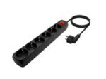 Extensão com 6 Tomadas com Interruptor AISENS Preto - Image 2