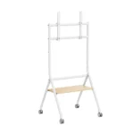 Suporte Móvel de Chão Ewent EW1582 TV Heavy-Duty Stand 37" - 86" Branco