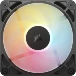 Pack 3x Ventoinhas de Fluxo Invertido Corsair RS120-R ARGB 120mm PWM Pretas - Image 4