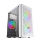 Caixa Micro-ATX Mars Gaming MC300 RGB Vidro Temperado Branca - Image 4