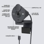 Webcam Logitech Brio 300 Full HD 1080p USB Type-C Grafite - Image 4