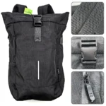 Mochila Ewent Trendy Roll Backpack 17.3” Oxford 900D Preta - Image 5