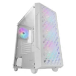 Caixa ATX Mars Gaming MC-GEO FRGB Tempered Glass Branca