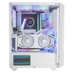 Caixa ATX Mars Gaming MC-GEO FRGB Tempered Glass Branca - Image 6