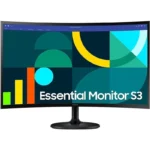 Monitor Profissional Samsung Essential Monitor S3 24" Full HD Preto