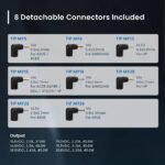 Carregador de Portátil Universal Ewent EW3963 45W Preto com 8 Pontas + Cabo de Alimentação Schuko-IEC C5 (3 Pinos) - Image 3