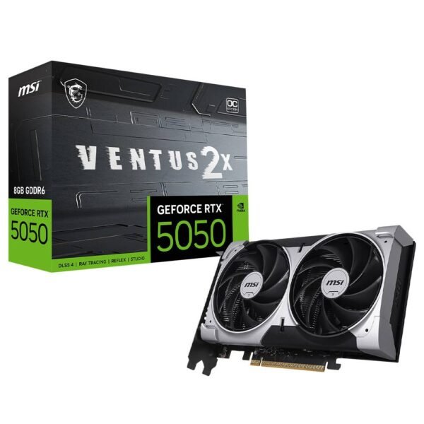 Placa Gráfica MSI NVIDIA GeForce RTX 5050 "Blackwell" Ventus 2X OC 8G GDDR6 DLSS4