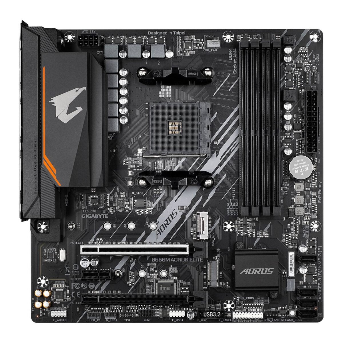 Motherboard Micro-ATX Gigabyte B550M Aorus Elite SktAM4 - Image 2