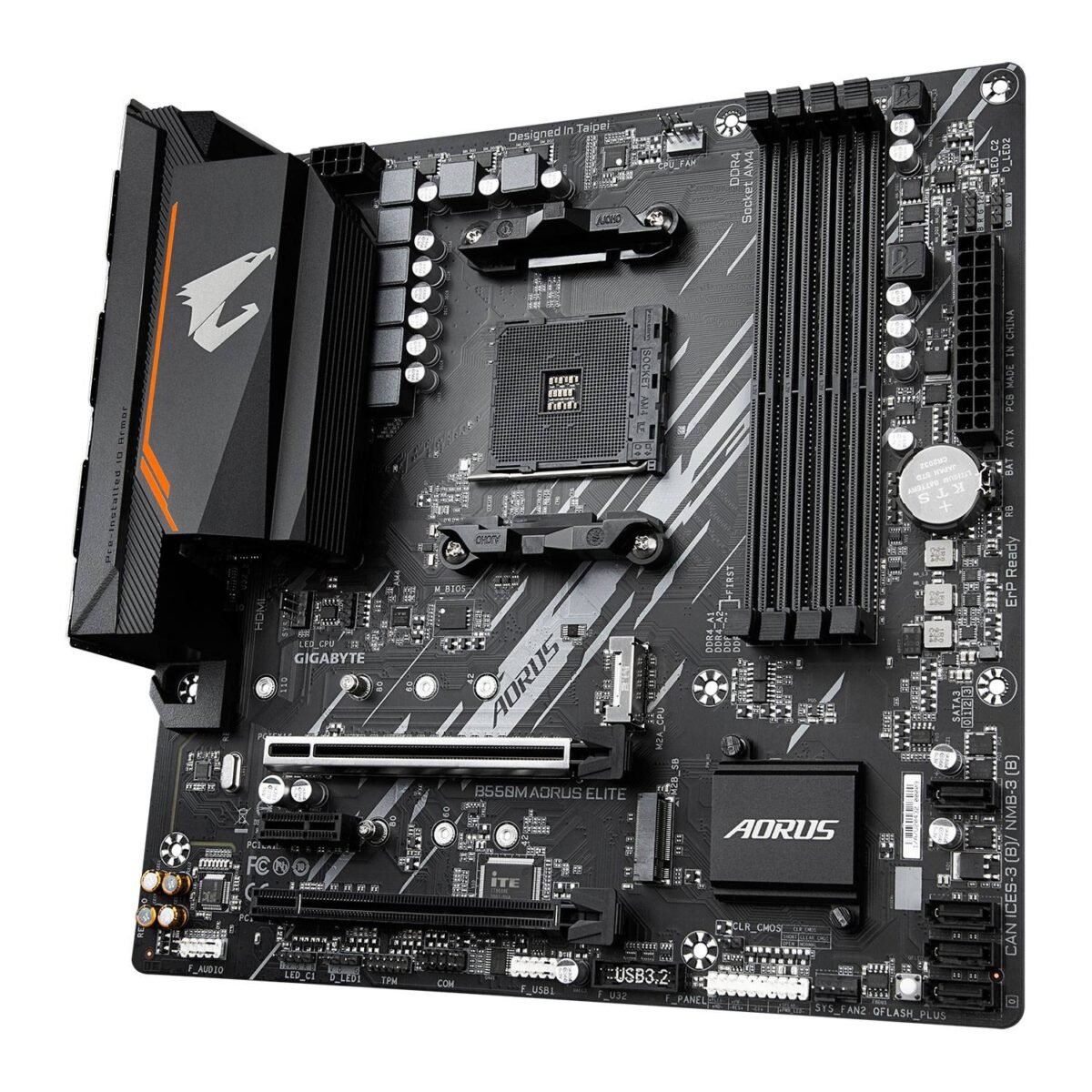Motherboard Micro-ATX Gigabyte B550M Aorus Elite SktAM4 - Image 3