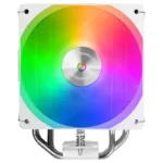 Air Cooler Mars Gaming MCPU-X4ARGB TDP 220W com 4x Heatpipes HCT e Ventoinha PWM ARGB 120mm Branco - Image 3