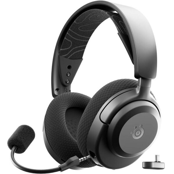 Headset Steelseries Arctis Nova 3P Wireless Multi-Platform Gaming 2.4GHz/Bluetooth for Playstation/PC/Switch/Mobile Preto