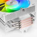 Air Cooler Mars Gaming MCPU-X4ARGB TDP 220W com 4x Heatpipes HCT e Ventoinha PWM ARGB 120mm Branco - Image 2