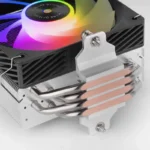 Air Cooler CPU Mars Gaming MCPU-X4ARGB TDP 220W com 4x Heatpipes HCT e Ventoinha PWM ARGB 120mm Preto - Image 2