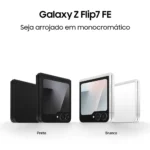 Smartphone Samsung Galaxy Z Flip7 FE 8GB 256GB Dobrável com Galaxy AI Preto - Image 3