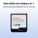 Smartphone Samsung Galaxy Z Flip7 FE 8GB 256GB Dobrável com Galaxy AI Preto - Image 2