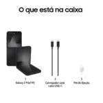 Smartphone Samsung Galaxy Z Flip7 FE 8GB 256GB Dobrável com Galaxy AI Preto - Image 4