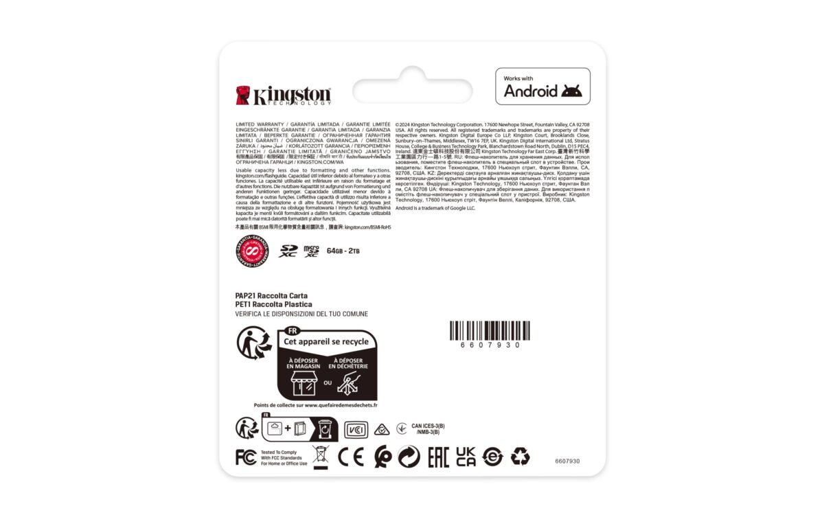 Cartão de Memória SDXC Kingston Canvas Select Plus Gen3 64GB (100MB/s) UHS-I, U1, V10 - Image 4