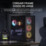 Caixa Extended-ATX Corsair Frame 5000D RS ARGB High-Airflow Tempered Glass Preta - Image 8