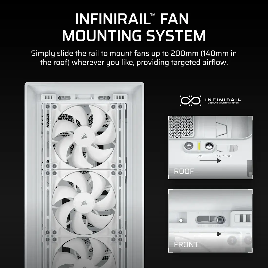 Caixa Extended-ATX Corsair Frame 5000D RS High-Airflow Tempered Glass Branca - Image 6