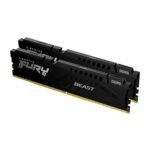 Memória RAM DIMM Kingston Fury Beast 32GB (2x16GB) DDR5-5200MHz (AMD Expo/Intel XMP) CL36 (36-40-40) 1.25V 1Rx8 Preta