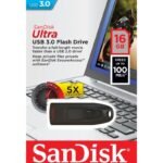 Pendrive SanDisk Ultra USB 3.0 16GB Preto / Vermelho