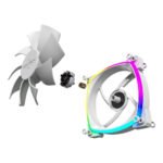 Ventoinha Montech AX120 PWM ARGB PWM 120mm Branco (Pack 3) - Image 3