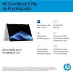 Portátil HP OmniBook 5 Flip 14-fp0002np i5-1334U 14'' 2k Touch 16GB 1TB W11H - Image 10