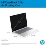 Portátil HP OmniBook 5 Flip 14-fp0002np i5-1334U 14'' 2k Touch 16GB 1TB W11H - Image 8