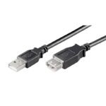 Cabo Extensão Ewent EC1011 USB 2.0 Type A Macho para Type A Fêmea 1m Preto