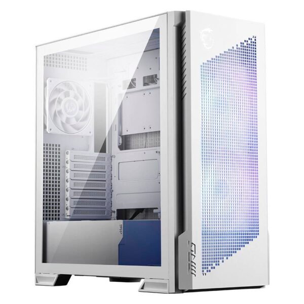 Caixa Extended-ATX MSI MPG Velox 300R Airflow PZ Tempered Glass Branca