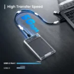 Caixa Externa 2.5" Ewent EW7064 USB 3.2 Gen1 (USB 3.0) HDD/SSD Transparente Screwless - Image 5