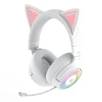 Headset Razer Kraken Kitty V3 Pro Wireless/Bluetooth Branco