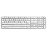 Teclado Offy Pixie Wireless RF 2.4GHz + Bluetooth 5.1 Multi-Device PT Branco